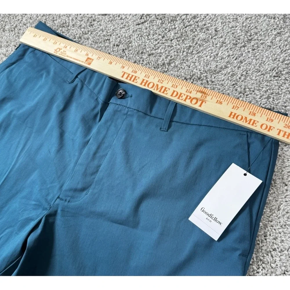 NEW Goodfellow Tech Shorts Moisture Wicking Quick Dry‎ Blue Mens 40 Inseam 7